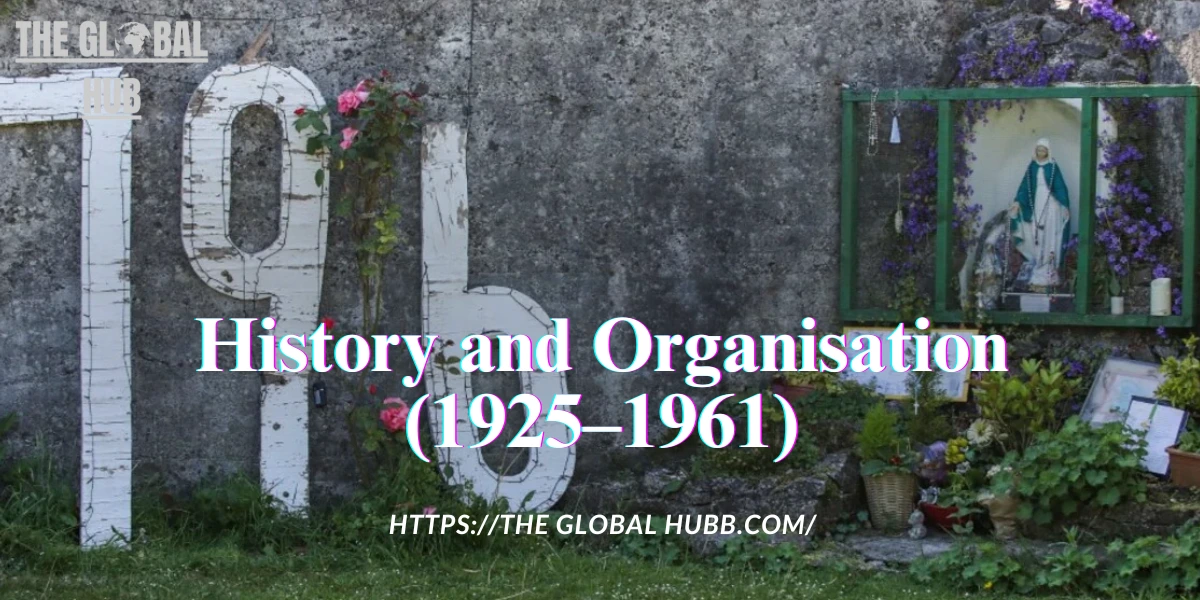 History and Organisation (1925–1961)